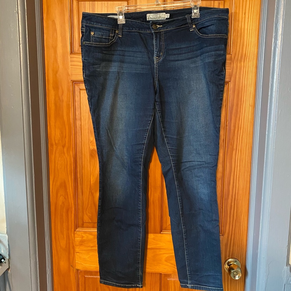 Torrid Size 18 Dark Wash Skinny Jeans
